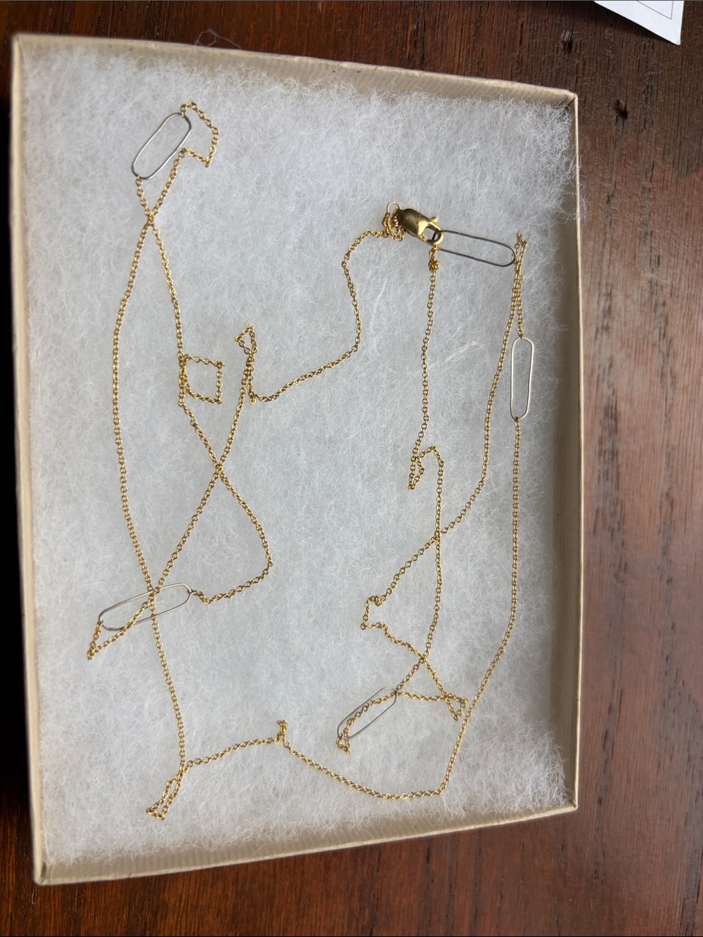 Handcrafted Gold-fill and Silver Necklace